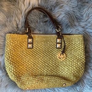 Michael Kors straw tote